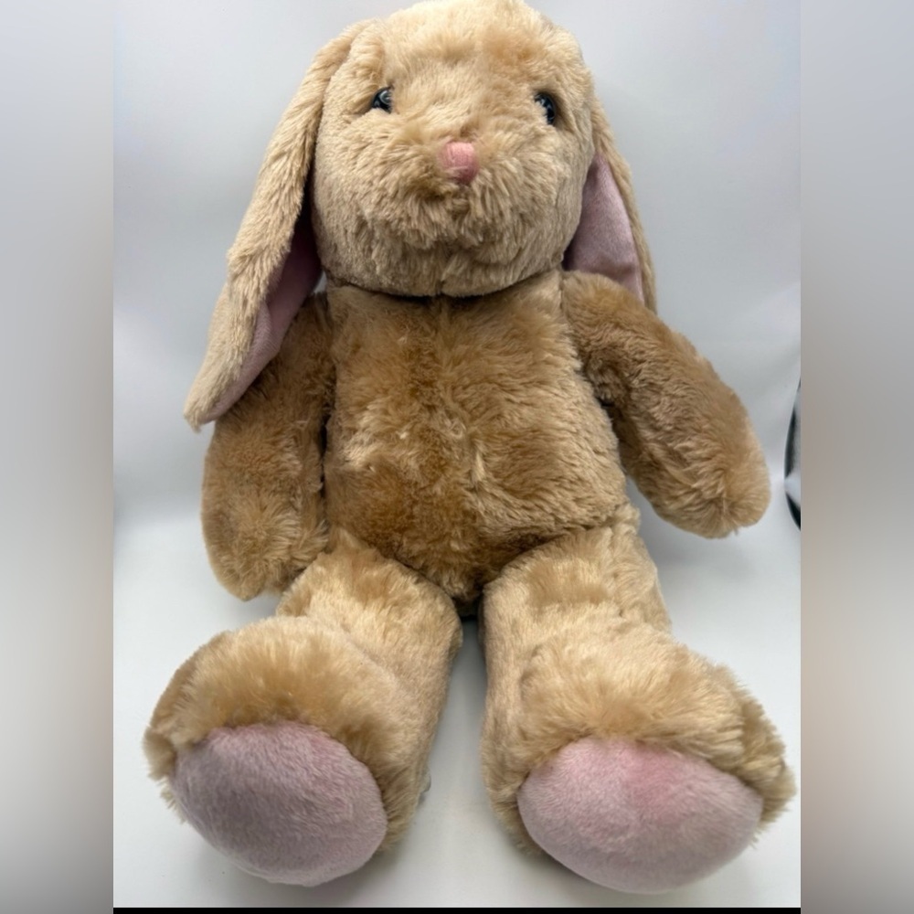 🔥🔥5/$25! Build A Bear 2022 Tan Pink Bunny Rabbit Easter Spring Plush Stuffed